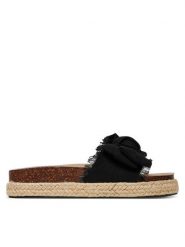 DeeZee Espadryle 92529 Czarny. Czarne espadryle damskie DeeZee, bez wzorów, z materiału, bez obcasa, bez zapięcia. Za 119.99 zł.