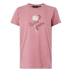 T-shirt Damski Róża Filandra VX. Czerwone koszulki sportowe damskie Regatta, bez wzorów, sportowe, bez kołnierzyka. Za 46.99 zł.