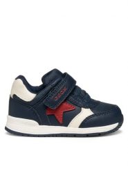 Geox Sneakersy B Rishon B560RA 054FU C0735 Granatowy. Niebieskie buty sportowe chłopięce Geox, bez wzorów, ze skóry, bez zapięcia. Za 169.99 zł.