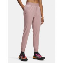 Spodnie treningowe damskie Under Armour Sport High Rise. Czerwone obuwie sportowe damskie Under Armour, bez wzorów, na fitness i siłownię. Za 189.99 zł.