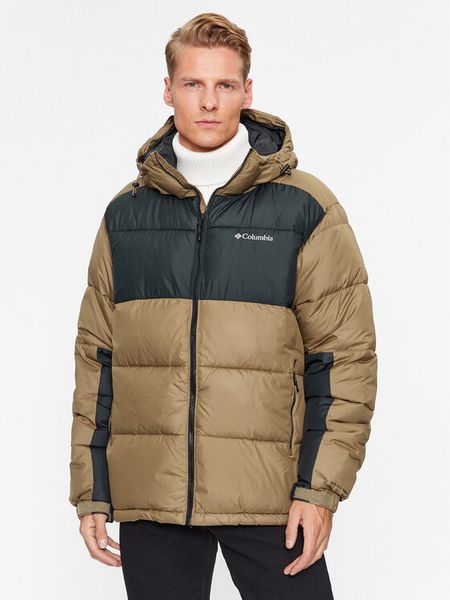 Columbia Kurtka zimowa Pike Lake™ II Hooded Jacket Brązowy Regular Fit. Brązowe kurtki męskie Columbia, na zimę, m, bez wzorów, z syntetyku, bez kaptura. Za 489.99 zł.