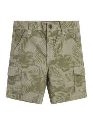 Guess Szorty materiałowe N3GD12 WFCB0 Zielony Regular Fit. Zielone szorty dla chłopców Guess, z aplikacjami, z bawełny. Za 289.99 zł.