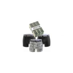Bokserki Tastic Dollar 3-pakowe pudełko upominkowe w kolorze czarnym. Czarne bokserki męskie Attiq, m, bez wzorów, z bawełny. Za 150.99 zł.