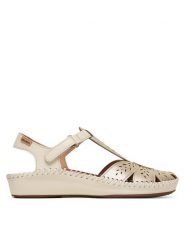 Pikolinos Sandały P. Vallarta 655-0841Clc1 Złoty. Żółte sandały damskie Pikolinos, bez wzorów, ze skóry, bez obcasa, na płaskiej podeszwie, bez zapięcia. Za 559.99 zł.