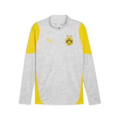 Męska bluza treningowa Borussia Dortmund z zamkiem 1/4 PUMA. Szare bluzy męskie Puma, l, bez wzorów, bez kaptura. Za 329.00 zł.