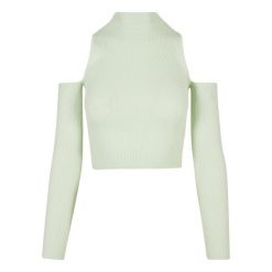 Damska koszulka z długim rękawem w prążki Koszulka Urban Classics. Szare t-shirty damskie Urban Classics, bez wzorów, eleganckie, bez kołnierzyka. Za 182.50 zł.