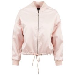 Parka dla kobiet Urban Classic satin kimono. Czerwone kurtki damskie Urban Classics, na zimę, bez wzorów, bez kaptura. Za 338.00 zł.