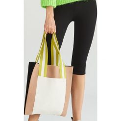 Bawełniana torba typu shopper - Beżowy. Torebki shopper damskie Reserved. Za 99.99 zł.