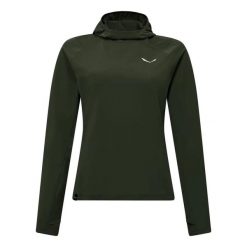 Damska bluza dresowa Salewa Puez Sun. Zielone bluzy damskie Salewa, na lato, l, bez wzorów, z dresówki, bez kaptura. Za 321.99 zł.