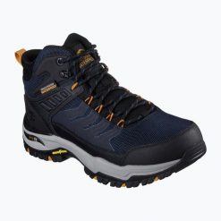 Buty trekkingowe męskie SKECHERS Arch Fit Dawson Raveno. Czarne trekkingi męskie Skechers, trekkingowe. Za 484.99 zł.