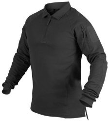 Helikon-Tex Polo RANGE® - Czarne. Czarne koszulki polo męskie HELIKON-TEX, m, bez wzorów, bez ramiączek. Za 169.08 zł.