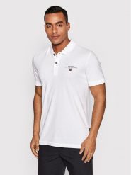 Napapijri Polo Elbas Jersey NP0A4GB4 Biały Regular Fit. Białe koszulki polo męskie Napapijri, m, bez wzorów, z bawełny, bez ramiączek. Za 159.99 zł.