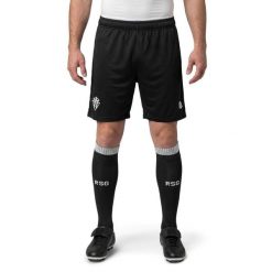 Męskie oficjalne spodenki treningowe Real Sporting de Gijón Siroko RSG Trainin. Czarne szorty męskie SIROKO, l, bez wzorów, z materiału. Za 119.20 zł.