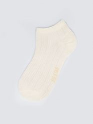 Stopki damskie ażurowe białe Holiana 100. Białe skarpety damskie Big Star, w ażurowe wzory, z materiału. Za 19.99 zł.