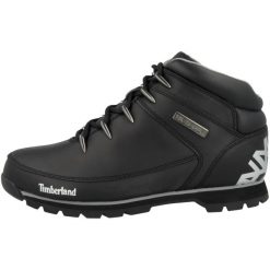 Buty trekkingowe męskie Timberland Euro Sprint. Czarne trekkingi męskie Timberland, na zimę, za kostkę, do biegania. Za 699.99 zł.