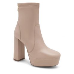 Botki Eva Minge. Brązowe botki damskie Eva Minge, bez obcasa, na słupku, bez zapięcia. Za 274.99 zł.