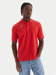Kappa Polo Logo Sharas Mss 302B3D0 Czerwony Regular Fit. Czerwone koszulki polo męskie Kappa, m, bez wzorów, z bawełny, bez ramiączek. Za 79.99 zł.