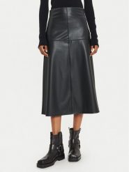 Max Mara Leisure Spódnica z imitacji skóry Scilli 2426776028 Czarny Regular Fit. Czarne spódnice damskie Max Mara Leisure, xs, bez wzorów, ze skóry. Za 379.99 zł.