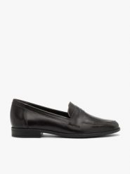 Ciemnobrązowe eleganckie mokasyny. Brązowe mokasyny damskie Ryłko, ze skóry, biznesowe. Za 379.99 zł.