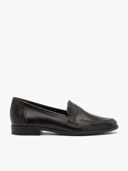 Ciemnobrązowe eleganckie mokasyny. Brązowe mokasyny damskie Ryłko, ze skóry, biznesowe. Za 379.99 zł.