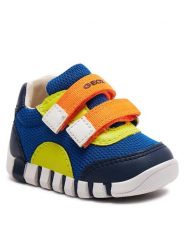 Geox Sneakersy B Iupidoo Boy B3555C 01454 C0685 Granatowy. Niebieskie buty sportowe chłopięce Geox, bez wzorów, ze skóry, bez zapięcia. Za 129.99 zł.