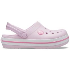 Crocs Crocband Clog dla maluchów. Czerwone klapki damskie Crocs, bez wzorów, z syntetyku, eleganckie, bez obcasa. Za 132.99 zł.