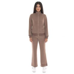 Leone 1947 Warm Touch Damen-Winter-Trainingsanzug,Stehkragen und Strickeinsätzen. Brązowe obuwie sportowe damskie LEONE 1947 APPAREL, bez wzorów, z dresówki, na fitness i siłownię. W wyprzedaży za 294.70 zł.