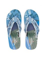 Aeronautica Militare Japonki 261SC0310UCT03593 Niebieski. Niebieskie klapki męskie Aeronautica Militare, z materiału. Za 189.99 zł.