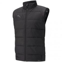 Męska Kamizelka Team Liga. Czarne bluzy męskie Puma, m, bez wzorów, bez kaptura. Za 364.99 zł.