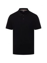 BOSS koszulka polo - Pallas Mężczyźni Bawełna czarny, L. Czarne koszulki polo męskie Boss, l, bez wzorów, z bawełny, eleganckie, bez ramiączek. Za 499.95 zł.