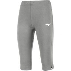 Damskie legginsy Mizuno High-Kyu Capri. Szare legginsy sportowe damskie Mizuno, l, bez wzorów, na fitness i siłownię. Za 161.00 zł.