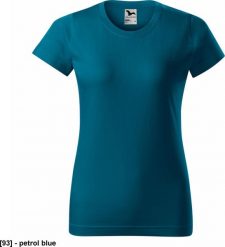 MALFINI Basic 134 - ADLER - Koszulka damska, 160 g/m - petrol blue M. Niebieskie t-shirty damskie Malfini, m, bez wzorów, bez kołnierzyka. Za 22.14 zł.