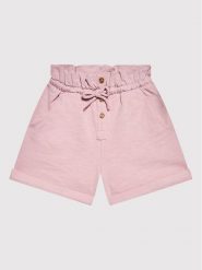 United Colors Of Benetton Szorty materiałowe 3BGUC900C Różowy Regular Fit. Czerwone spodenki dla dziewczynek United Colors Of Benetton, bez wzorów, z bawełny. Za 79.99 zł.