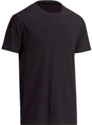 T-SHIRT MEN HAUSHALT TSC1000B-L BLACK. Czarne t-shirty męskie Krups, l, bez wzorów, bez kołnierzyka. Za 21.32 zł.