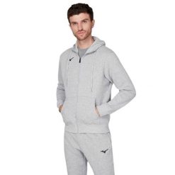 Bluza z kapturem Mizuno FZ. Szare bluzy męskie Mizuno, l, bez wzorów, z kapturem. Za 234.50 zł.