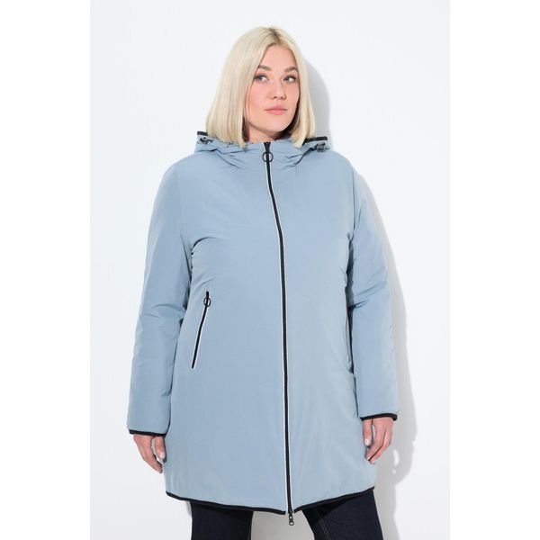 Damskie HYPRAR odwracalna kurtka pikowana odblaskowa. Niebieskie kurtki damskie Ulla Popken, plus size, bez wzorów, z elastanu, bez kaptura, trekkingowe. W wyprzedaży za 543.99 zł.