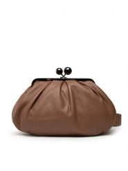 Weekend Max Mara Torebka Cubico 55160212600 Brązowy. Brązowe torebki do ręki damskie Weekend Max Mara, bez wzorów, ze skóry, bez dodatków. Za 1,569.00 zł.