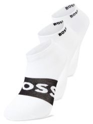 BOSS skarpety do trampek w 3-paku Mężczyźni biały|wielokolorowy, 39-42. Białe skarpety męskie Boss, bez wzorów, z bawełny. Za 89.95 zł.