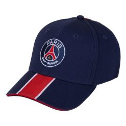 Czapka z daszkiem męska Paris Saint Germain granatowa. Niebieskie czapki i kapelusze męskie PARIS SAINT GERMAIN, bez wzorów. Za 109.90 zł.