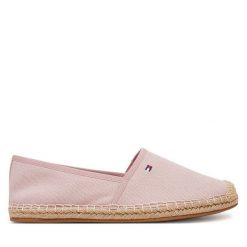 Espadryle Tommy Hilfiger. Czerwone espadryle damskie Tommy Hilfiger, bez wzorów, bez obcasa, bez zapięcia. Za 179.99 zł.