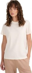 Koszulka damska 4F F2970 kremowa 4FWAW25TTSHF2970 12S XL. Białe t-shirty damskie 4f, s, bez wzorów, bez kołnierzyka. Za 75.62 zł.