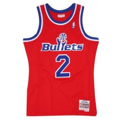 Koszulka Washington Bullets Chris Webber #2 1994-95. Czerwone koszulki sportowe męskie Mitchell & Ness, bez wzorów, bez kołnierzyka, bez ramiączek, do koszykówki. Za 517.00 zł.