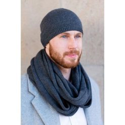 Zestaw męski szary czapka komin PAOLO PERUZZI ZZ-08-GR. Szare czapki i kapelusze męskie Paolo Peruzzi, na zimę, bez wzorów, z materiału. Za 109.99 zł.