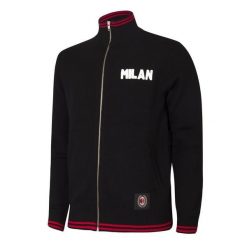 Koszulka retro piłkarska dla dorosłych - AC Milan 1960 - Czarny. Czarne koszulki sportowe męskie COPA FOOTBALL, bez wzorów, bez kołnierzyka, bez ramiączek, do piłki nożnej. Za 422.20 zł.