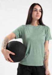 Mokena Koszulka - Zielony. Zielone koszulki sportowe damskie GORILLA WEAR, s, bez wzorów, z poliesteru, bez kołnierzyka. Za 204.00 zł.