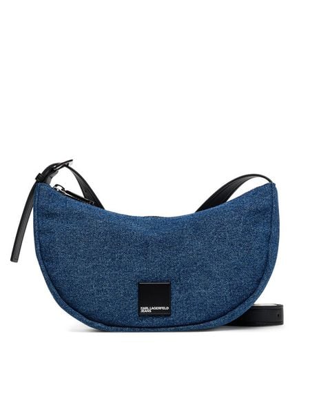 Karl Lagerfeld Jeans Torebka A3W30209 Niebieski. Niebieskie listonoszki damskie Karl Lagerfeld Jeans, bez wzorów, z jeansu, bez dodatków. Za 419.99 zł.