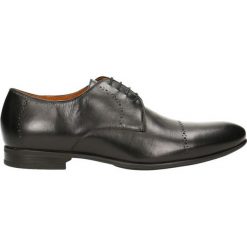 Półbuty LOUIS. Czarne eleganckie półbuty Gino Rossi, ze skóry. W wyprzedaży za 299.90 zł.
