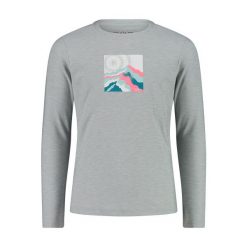 Koszulka dziewczęca z długim rękawem CMP. Szare t-shirty i topy dla dziewczynek CMP, bez wzorów, z jersey, bez ramiączek. Za 171.50 zł.