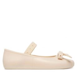 Baleriny Melissa. Brązowe baleriny damskie Melissa, bez wzorów, bez obcasa. Za 358.99 zł.