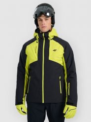 4F Kurtka narciarska membrana 8000 męska - zielona 3XL. Zielone kurtki męskie 4f, na zimę, m, bez wzorów, bez kaptura. Za 599.99 zł.